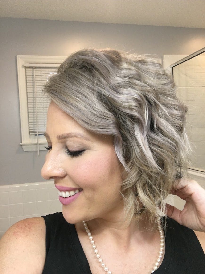 Curling Short Hair With a Straightener - My Cancer Chic