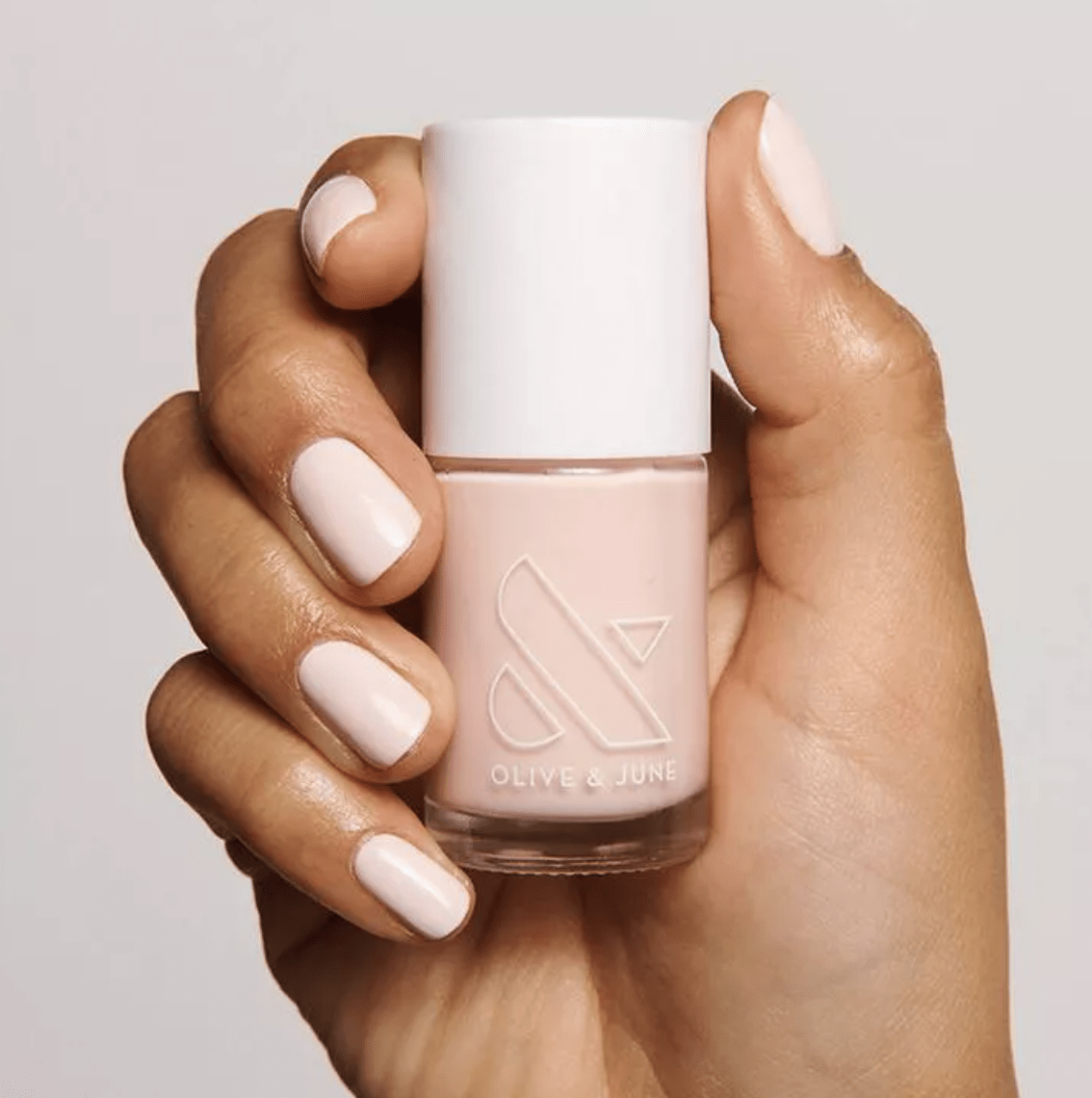 woman holding safe nail polish for chemo