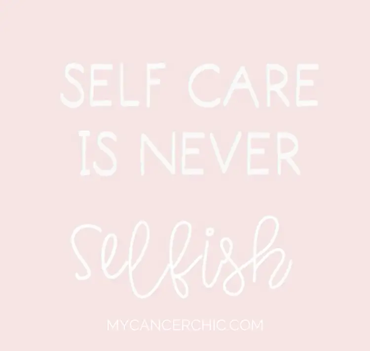 What to expect during chemo_Self care quote
