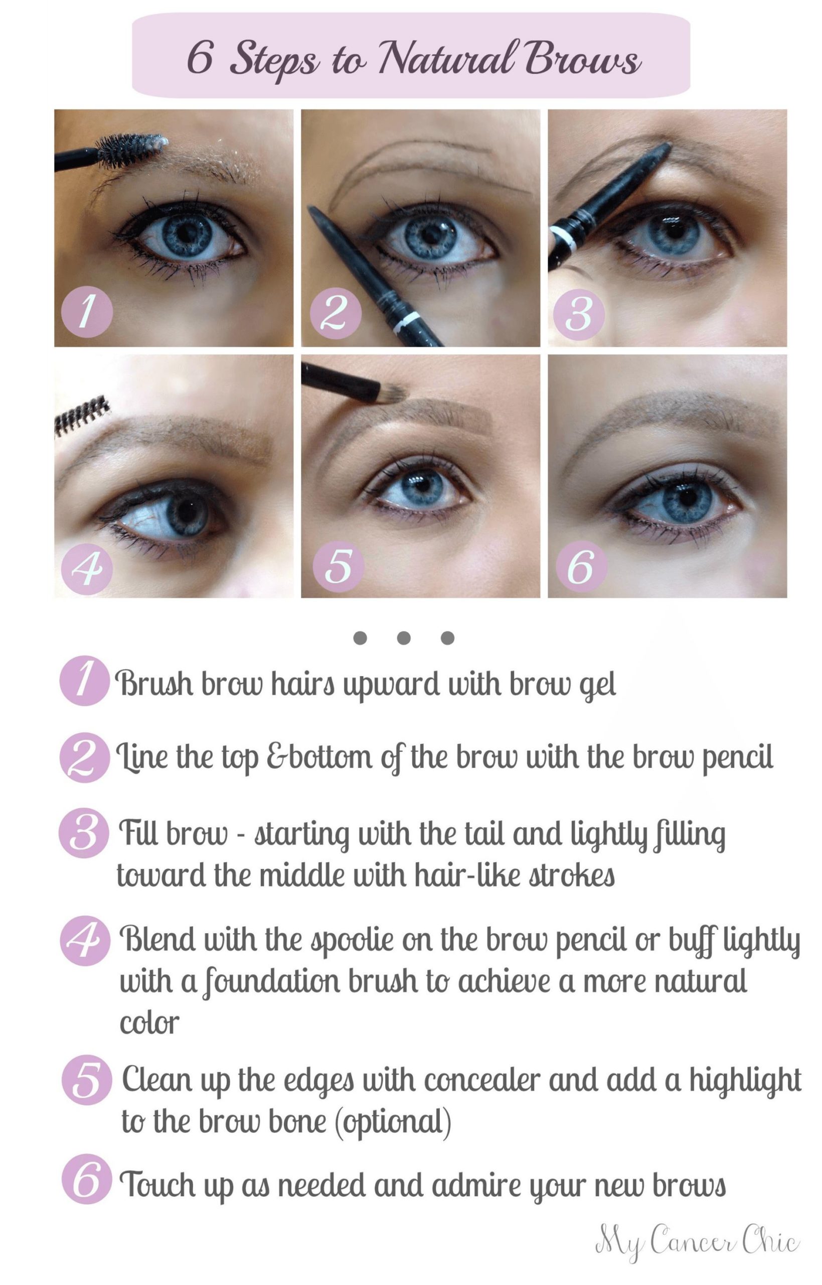 How to Achieve Natural Eyebrows on Sparse Brows - My Cancer Chic