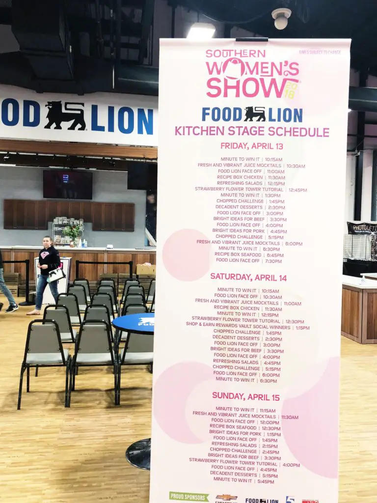 Southern Women's Show Raleigh_ Food Lion Kitchen Stage Schedule