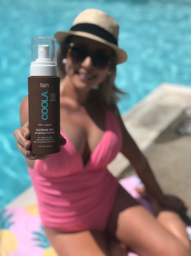 Coola Self Tanning Mousse_At pool