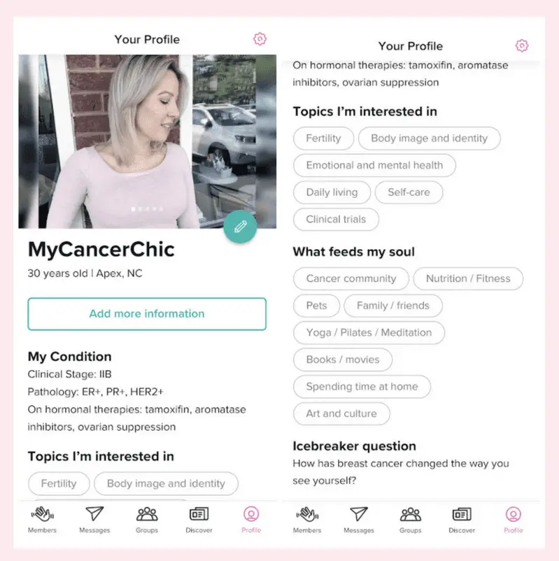 Find Your Tribe_Breast Cancer Healthline App