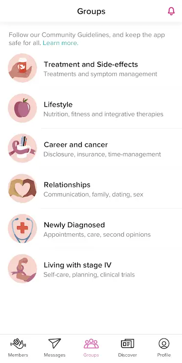 Find Your Tribe_Healthline Breast Cancer App