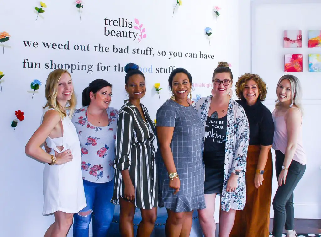 My Cancer Chic Blogger Anna Crollman shares Clean Beauty Brunch & Makeup Class - in photo: women at an event