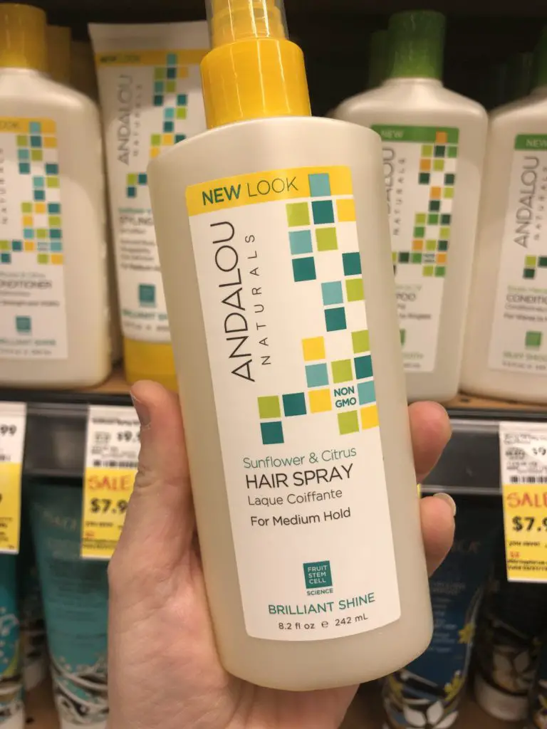Andalous hairspray - Whole Foods Beauty Sale 2019