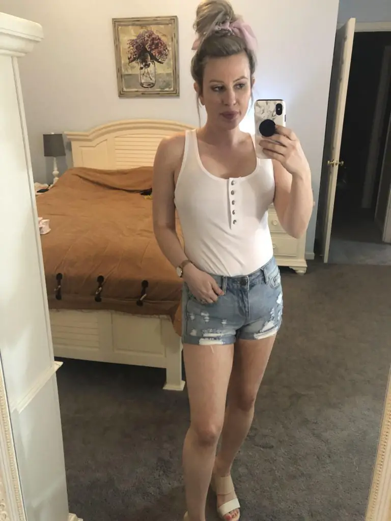 Spring Amazon Haul_White bodysuit 