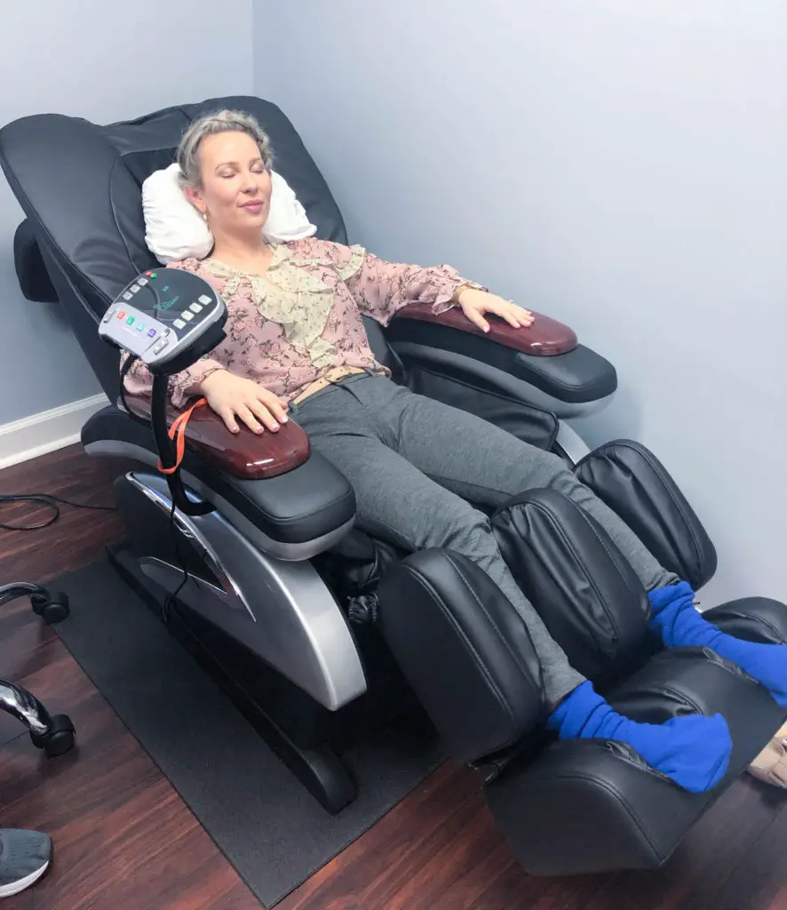 Organic Teeth Whitening_Massage Chair Setup