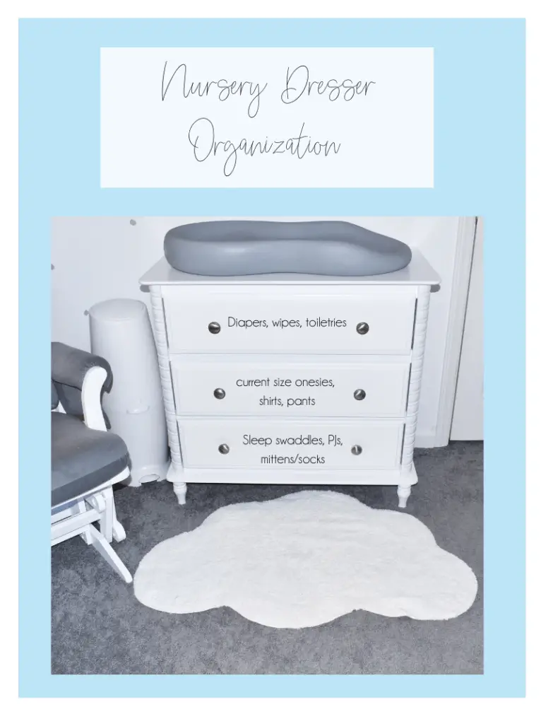 Nursery Dresser Organization_Baby Boy