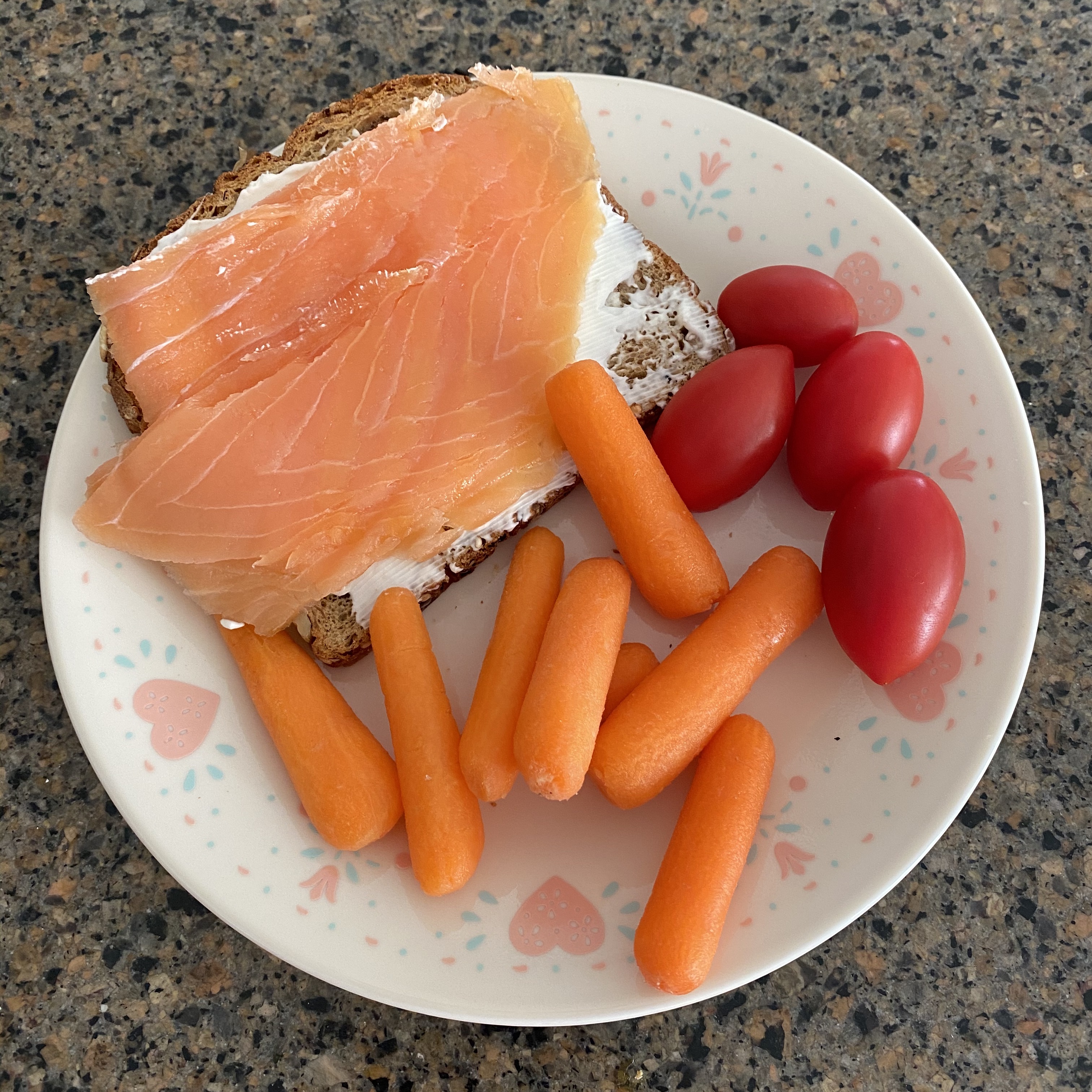 salmon toast and veggies healthy breakfast for a healthy life