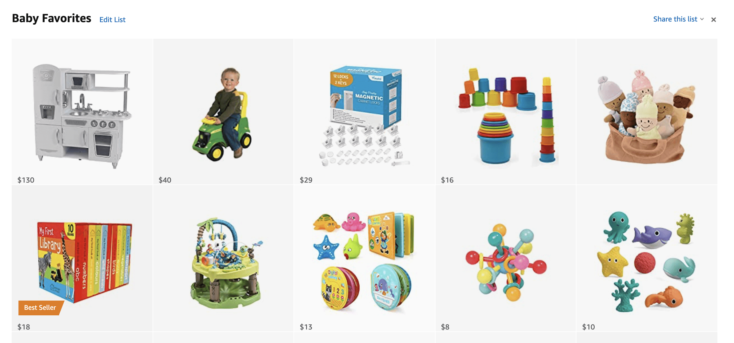 amazon baby favorites