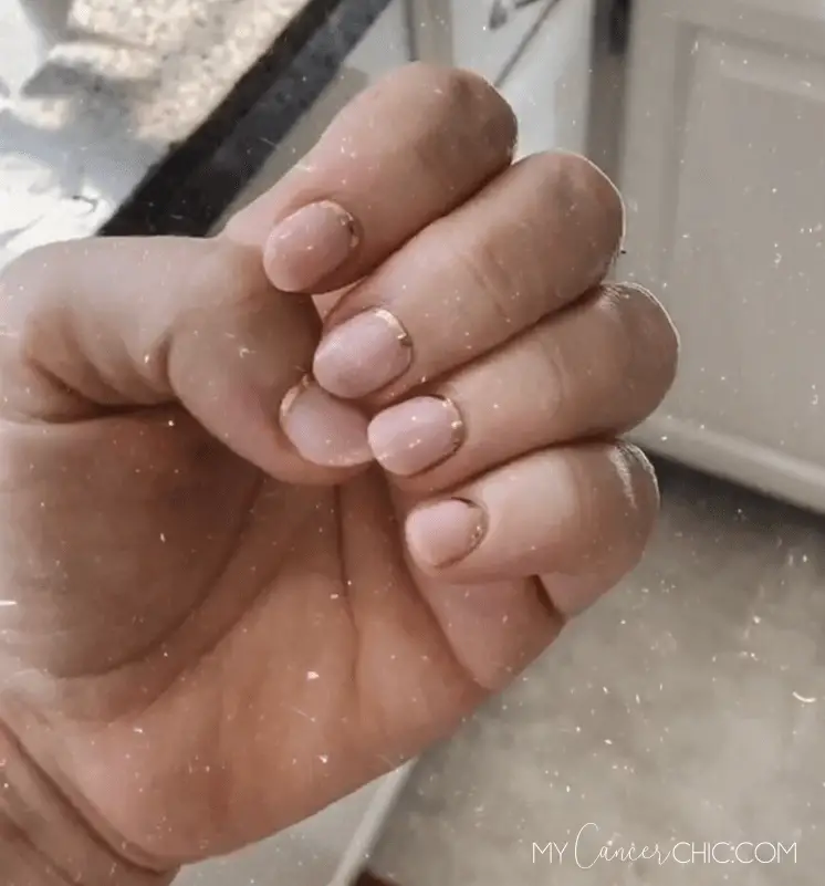 woman showing Gel Nails for Beginners and stickers