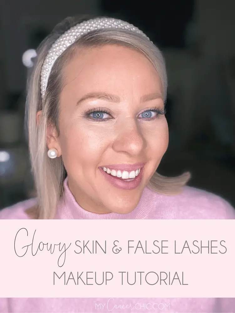 Glowy Skin & False Lashes Makeup Look