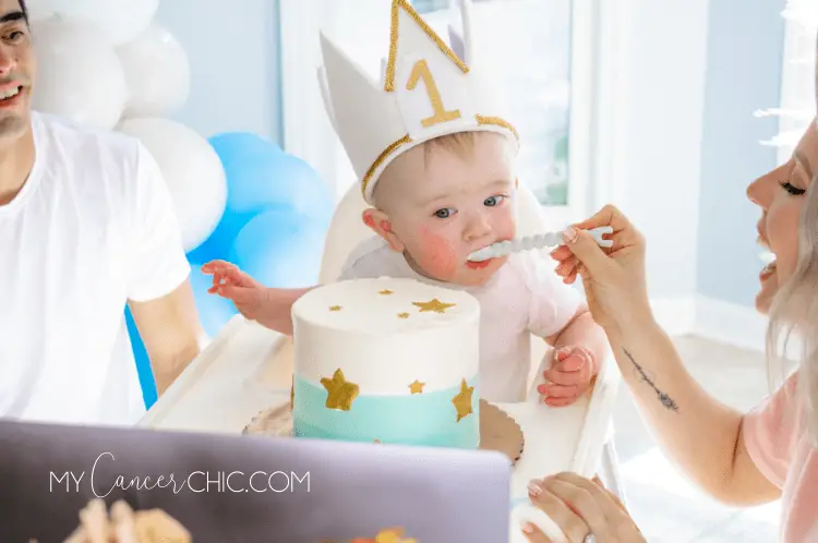 Baby Boy Virtual 1st Birthday party