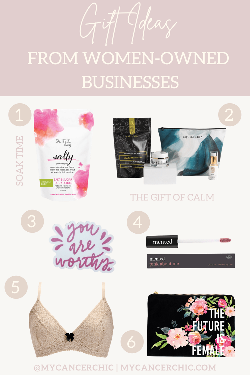 collage of Women Owned Businesses - Holiday Gift Guides