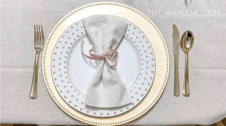 Pink & Gold Holiday Christmas Tablescape Decor5