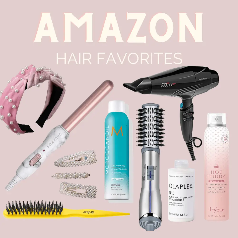AMAZON HAIR FAVORITE ITEMS COLLAGE