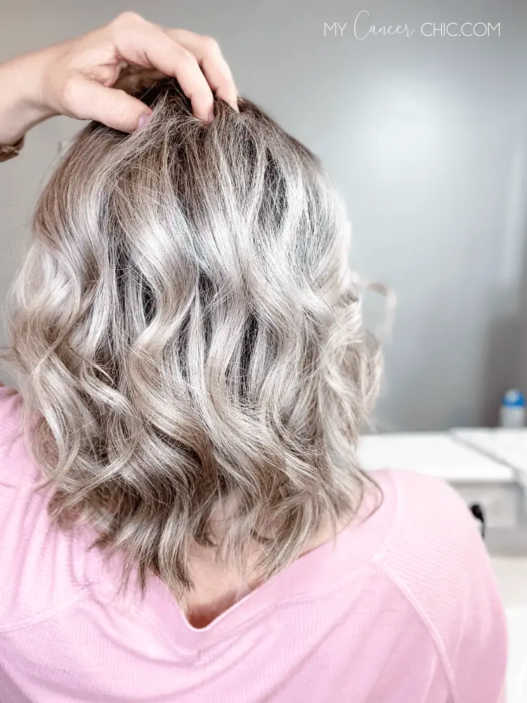 curling wand on short hair2