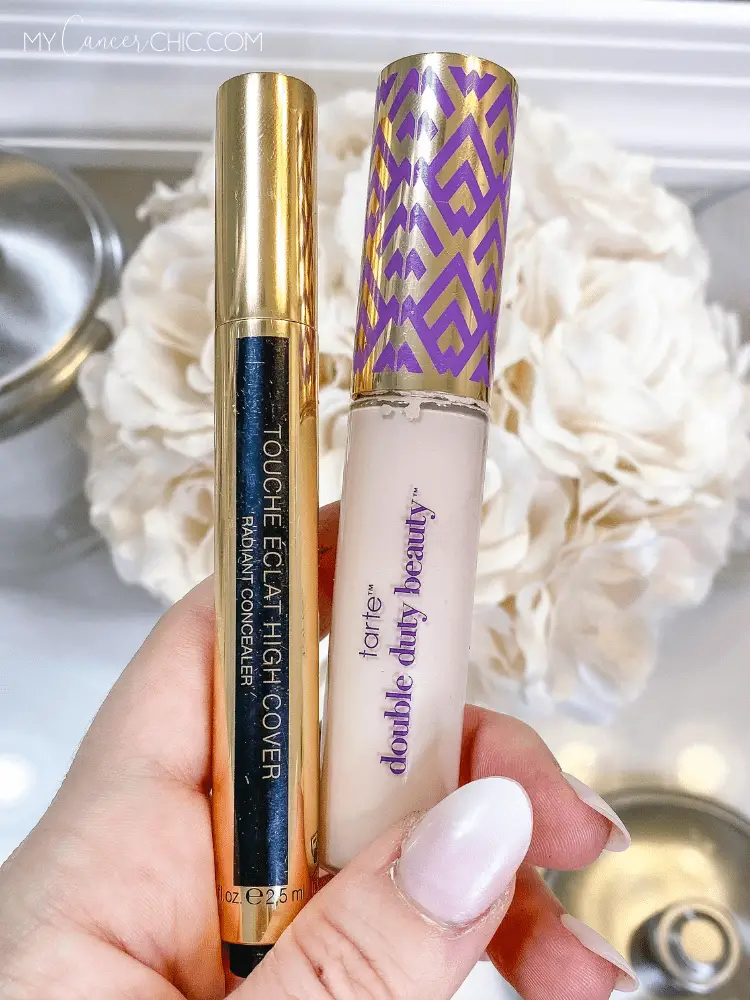 YSl & Tarte Concealer - work from home makeup