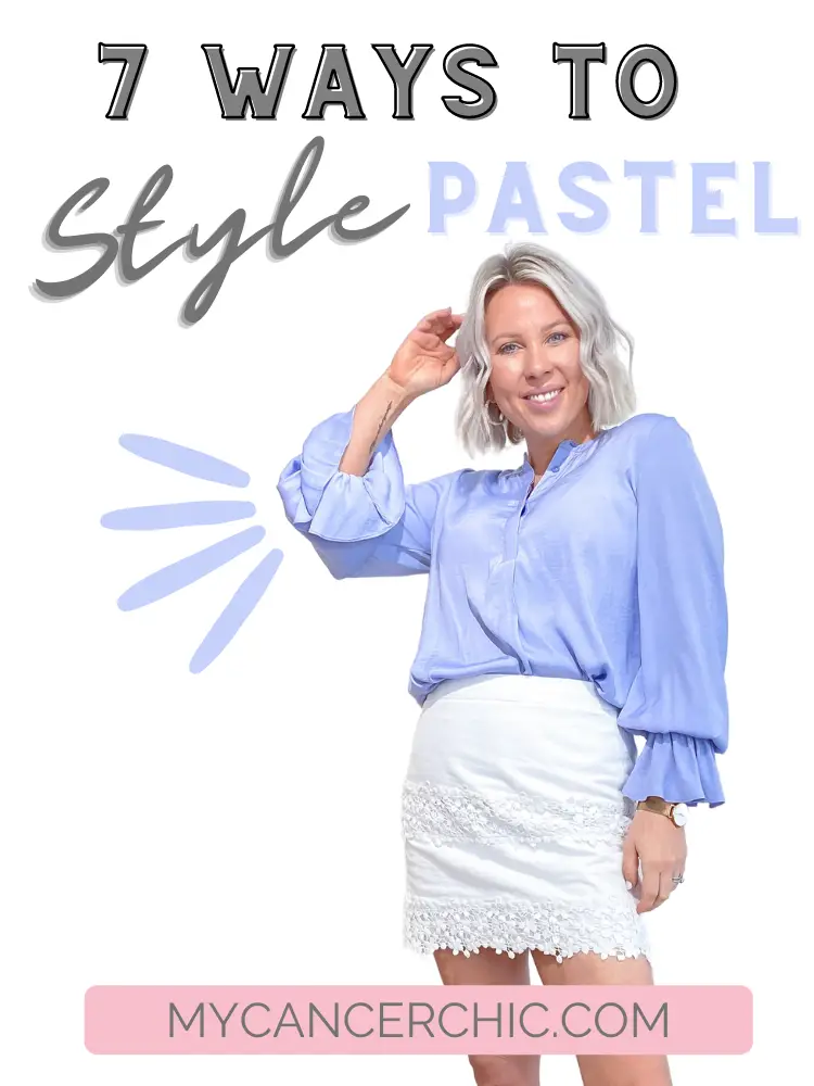 woman showing Styling Chic pastel outfits