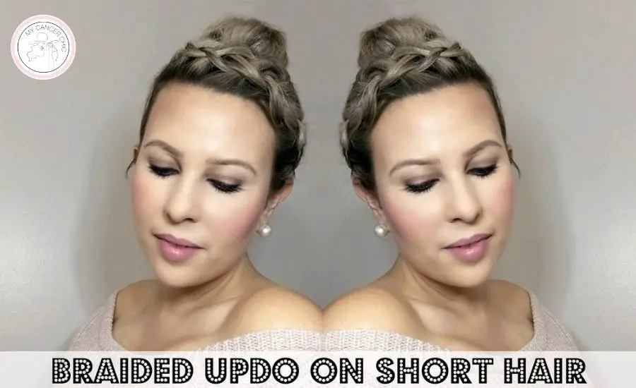 5 Easy Hairstyles for Short Hair_Braided Updo