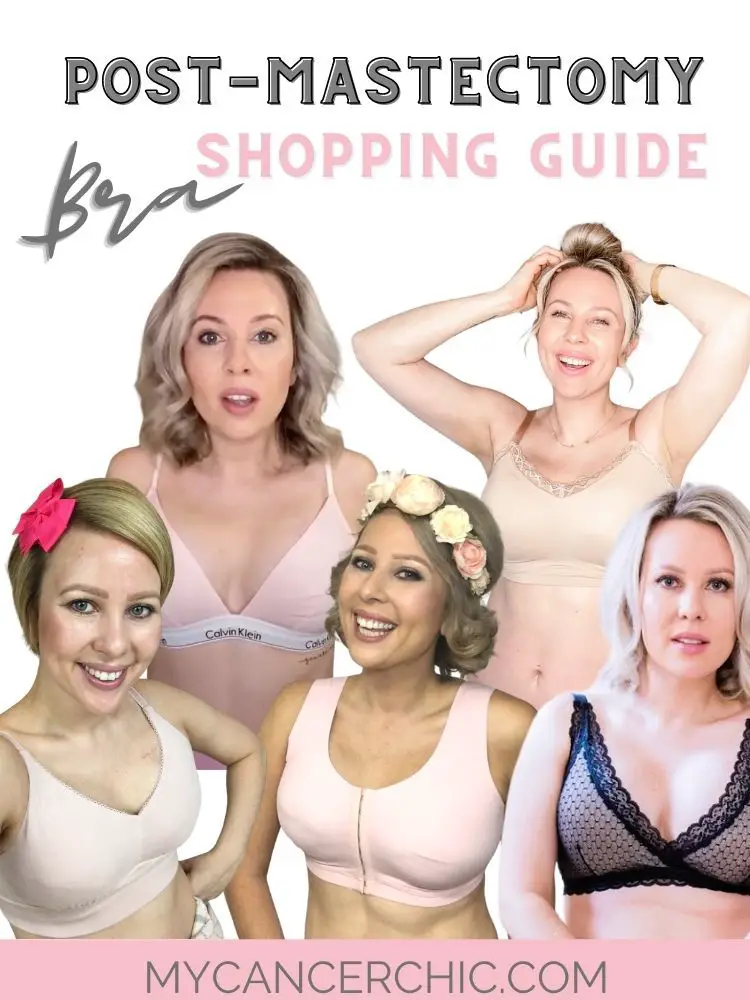 collage of Mastectomy bras shopping guide