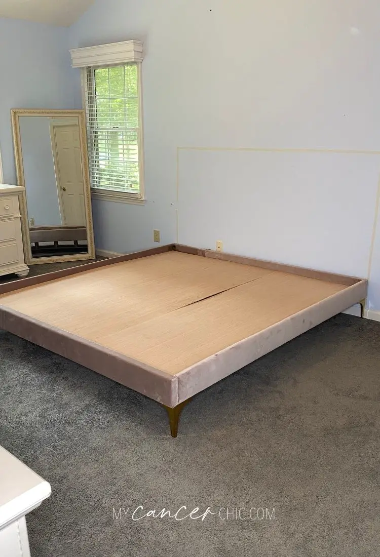 CHIC PINK UPHOLSTERED BED frame_diy