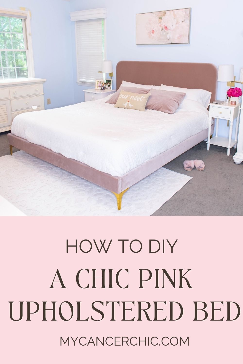 CHIC PINK UPHOLSTERED BED_DIY HEADER.2