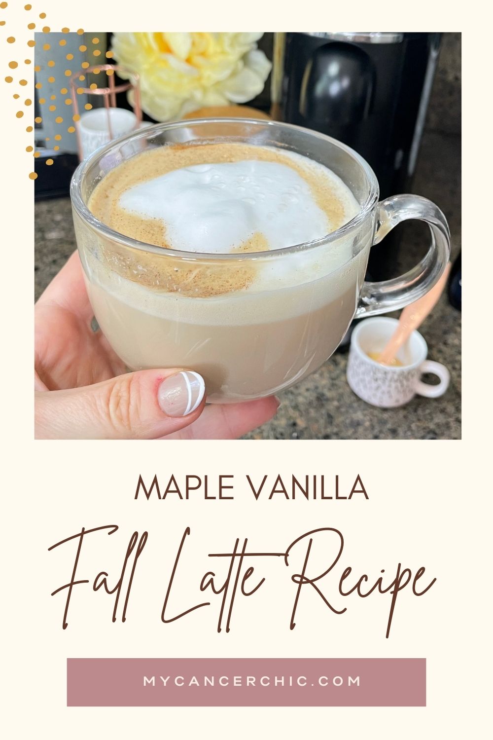 Fall coffee recipes - Maple Vanilla latte