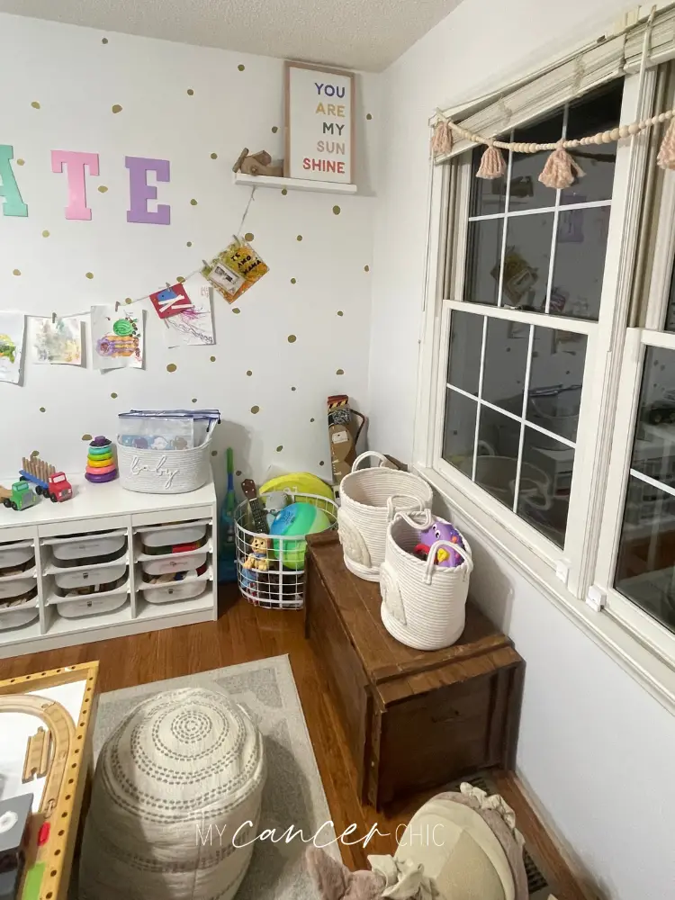 Playroom organization_toy storage baskets