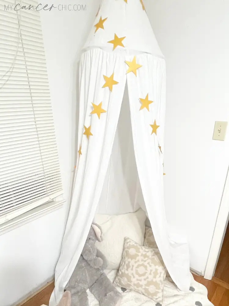 playroom organization _cozy reading nook with canopy