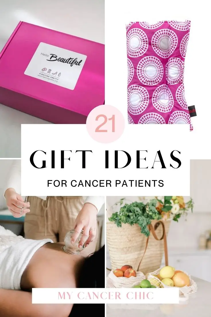 collage of Gift Ideas for Cancer Patients