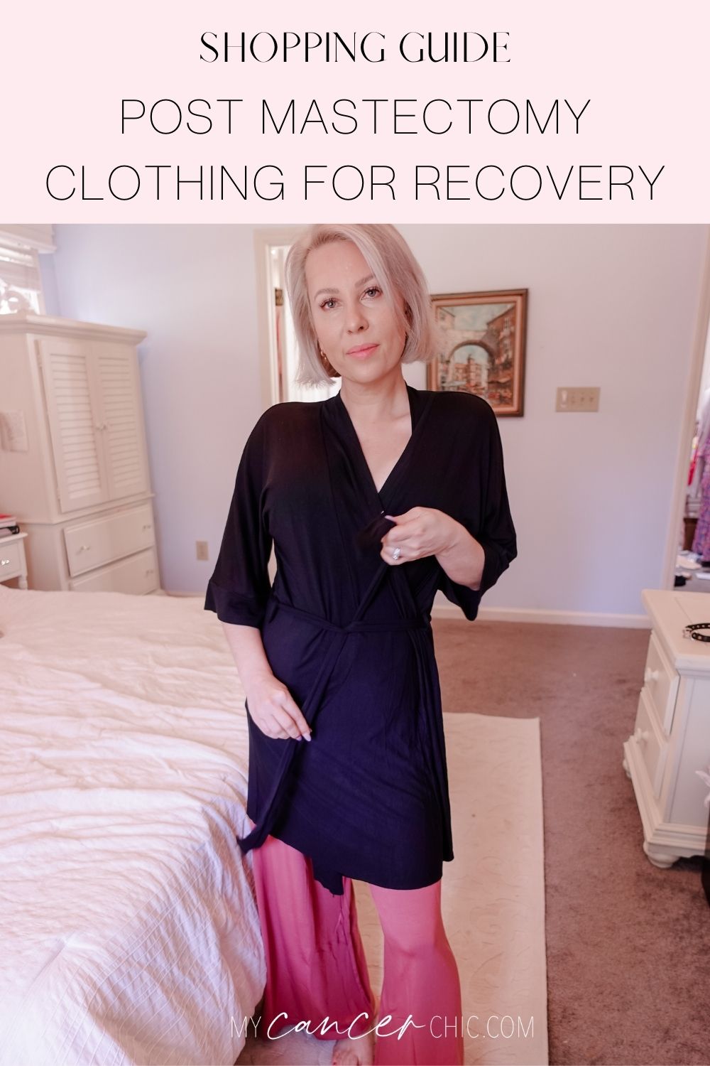 mastectomy recovery robe with drain management _Ana Ono