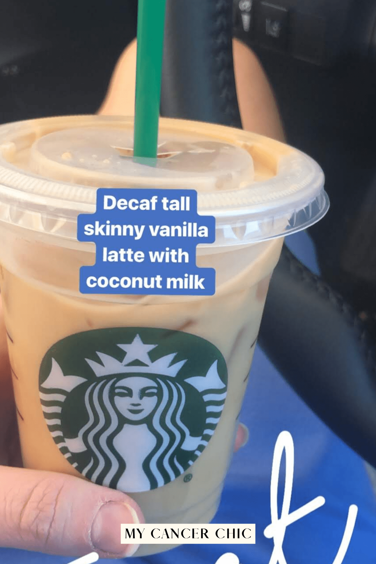 Dairy-free starbucks drink with coconut milk