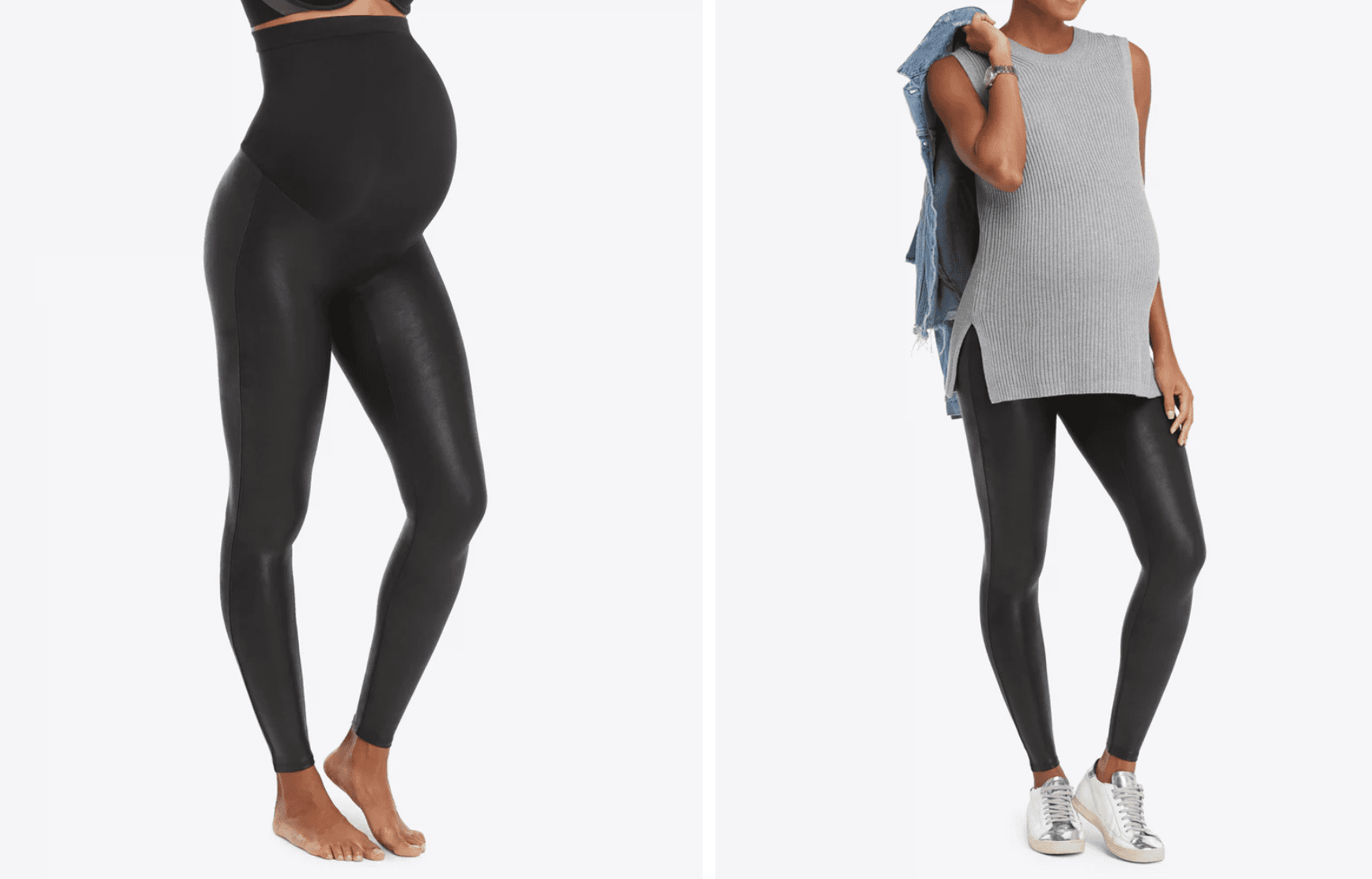 Best Maternity leggings - Spanx Mama Faux Leather leggings