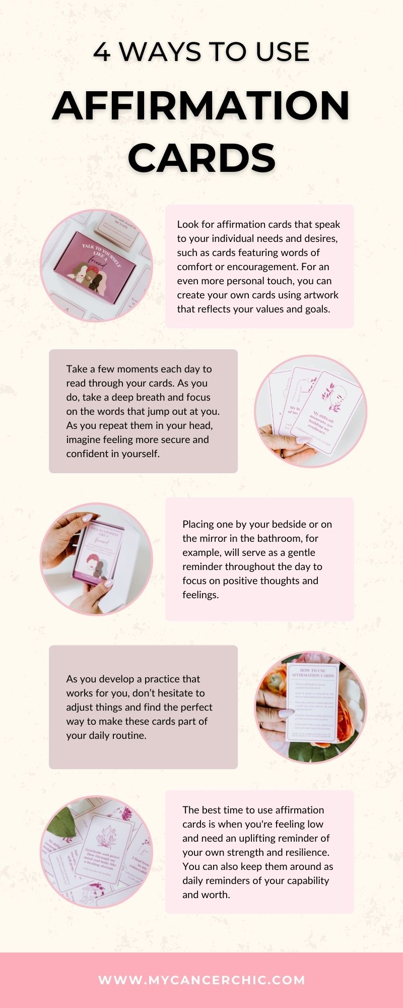 4 ways to use affirmation cards